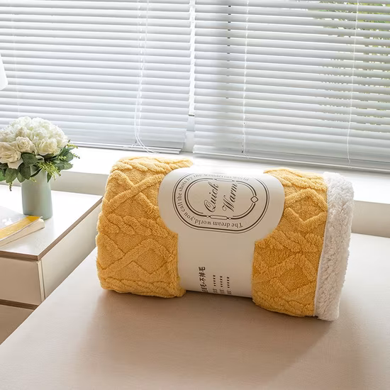 Machine Washable Thick Winter Warm Faux Fur Blanket Extra Soft Sauna Blanket for Winter